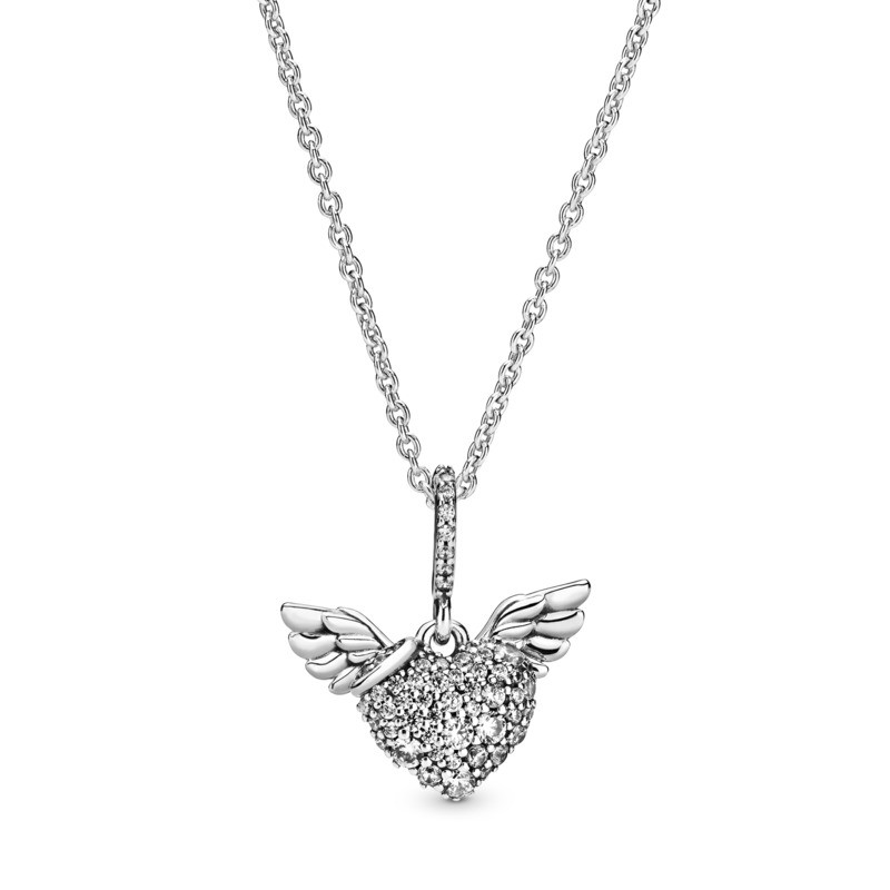 angel wings necklace with photo