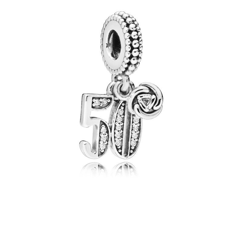 pandora 50th birthday charm rose gold