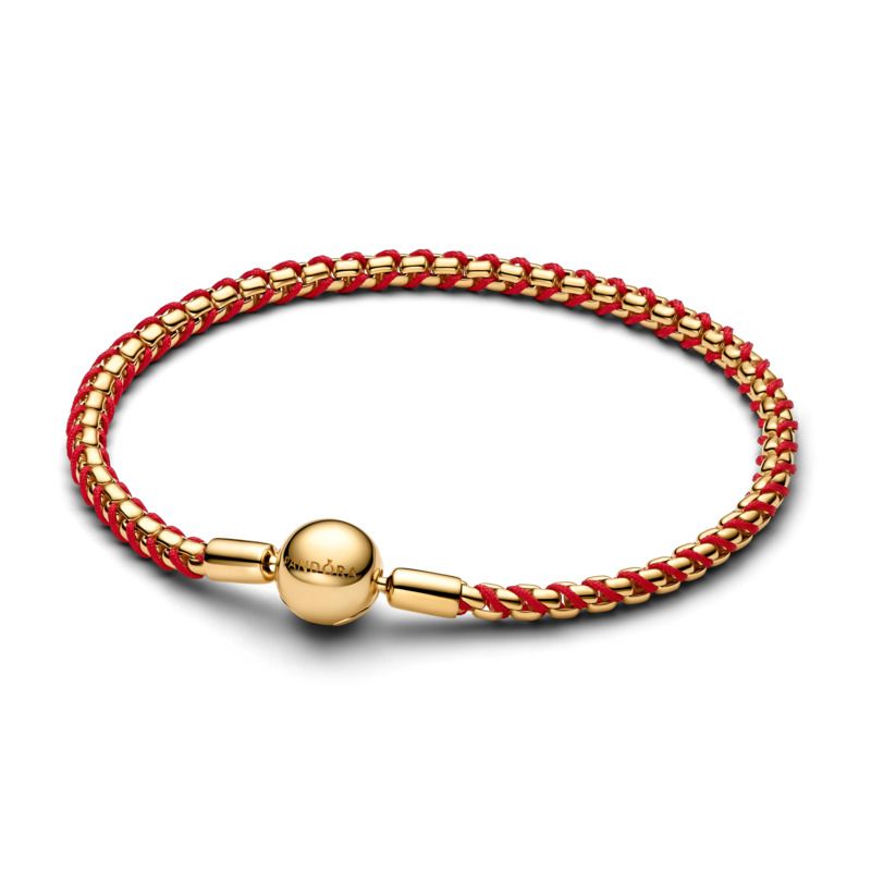 Red Cord Box Chain Bracelet