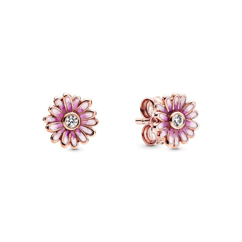 rose gold pandora hoop earrings