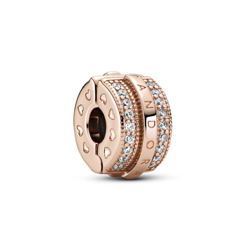 pandora rose gold clip charm