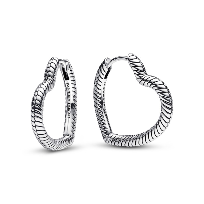 pandora sterling silver hoops