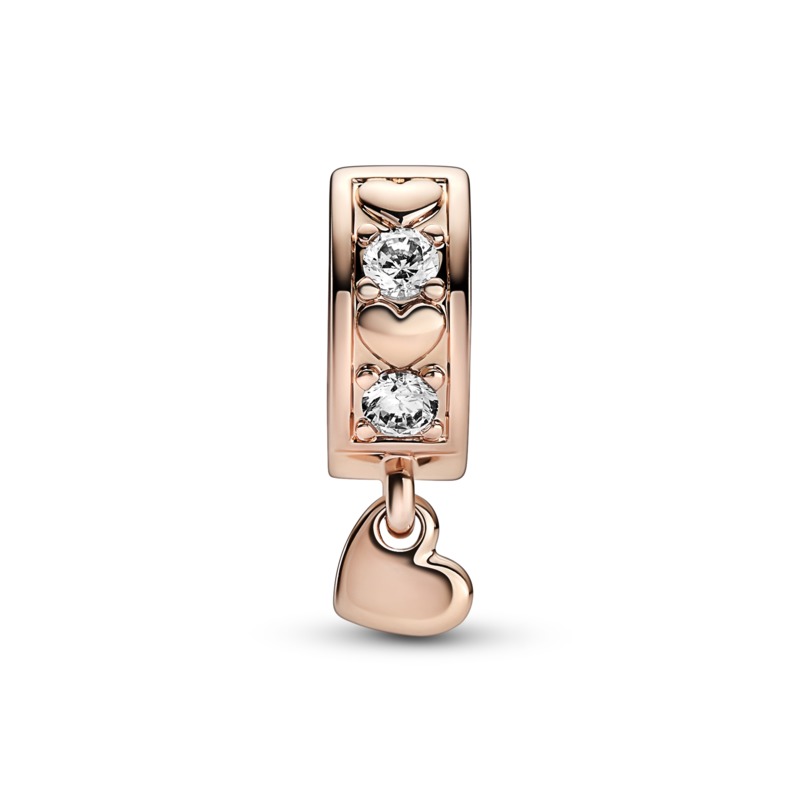 pandora rose gold clip charm