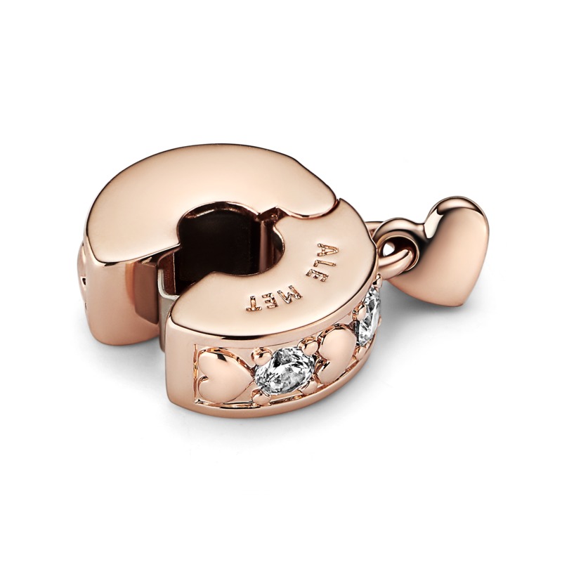 pandora rose gold clip charm